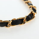 CHANEL Chain Matelasse Shoulder Bag Lamb Skin Black Gold CC Auth 200581SAM-8