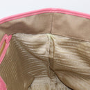 PRADA Tote Bag Canvas Jacquard Brown Gold Auth 200586V-23