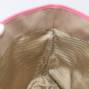 PRADA Tote Bag Canvas Jacquard Brown Gold Auth 200586V-24