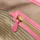 PRADA Tote Bag Canvas Jacquard Brown Gold Auth 200586V-25
