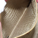 PRADA Tote Bag Canvas Jacquard Brown Gold Auth 200586V-26