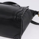 CELINE Luggage Nano Shopper Hand Bag Leather 2way Black Gold Auth 200587M-9