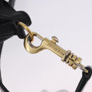 CELINE Luggage Nano Shopper Hand Bag Leather 2way Black Gold Auth 200587M-19