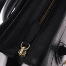 CELINE Luggage Nano Shopper Hand Bag Leather 2way Black Gold Auth 200587M-10