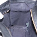 CELINE Luggage Nano Shopper Hand Bag Leather 2way Black Gold Auth 200587M-23