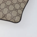 GUCCI GG Supreme Shoulder Bag PVC Beige Silver 141626 Auth 200589-9