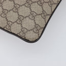 GUCCI GG Supreme Shoulder Bag PVC Beige Silver 141626 Auth 200589-14