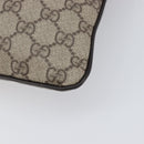 GUCCI GG Supreme Shoulder Bag PVC Beige Silver 141626 Auth 200589-15