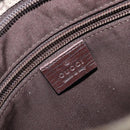 GUCCI GG Supreme Shoulder Bag PVC Beige Silver 141626 Auth 200589-18