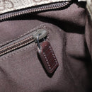 GUCCI GG Supreme Shoulder Bag PVC Beige Silver 141626 Auth 200589-21