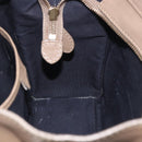 CELINE Luggage Nano Shopper Hand Bag Leather 2way Beige Gold Auth 200630A-24