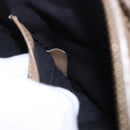 CELINE Luggage Nano Shopper Hand Bag Leather 2way Beige Gold Auth 200630A-12