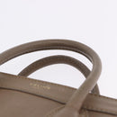 CELINE Luggage Nano Shopper Hand Bag Leather 2way Beige Gold Auth 200630A-9