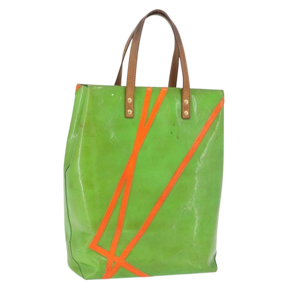 LOUIS VUITTON Monogram Vernis Fluo Reade MM Hand Bag Veil M91901 LV Auth 200640