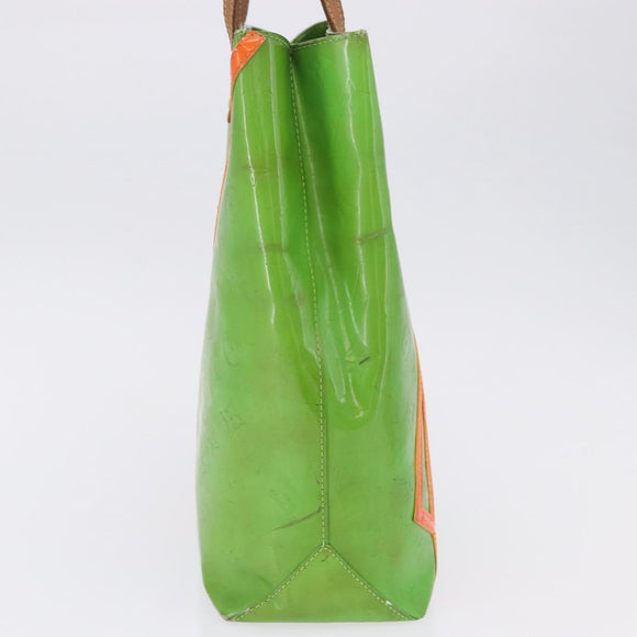 LOUIS VUITTON Monogram Vernis Fluo Reade MM Hand Bag Veil M91901 LV Auth 200640