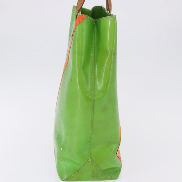 LOUIS VUITTON Monogram Vernis Fluo Reade MM Hand Bag Veil M91901 LV Auth 200640