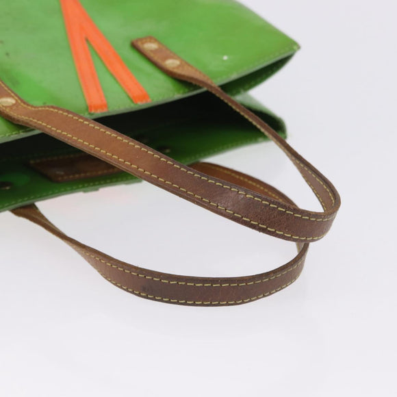 LOUIS VUITTON Monogram Vernis Fluo Reade MM Hand Bag Veil M91901 LV Auth 200640