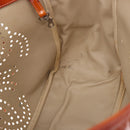 CHANEL Triple Coco Chain Shoulder Bag Patent Orange Silver CC Auth 200643-11