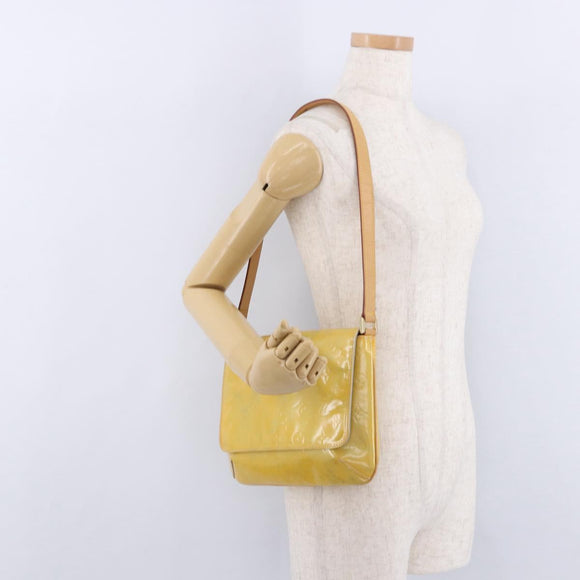 LOUIS VUITTON Monogram Vernis Thompson Street Bag Gris M91008 LV Auth 200645