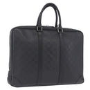 LOUIS VUITTON Damier Infini Porte Documents Voyage Bag Black N41146 Auth 200646-1