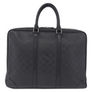 LOUIS VUITTON Damier Infini Porte Documents Voyage Bag Black N41146 Auth 200646-13