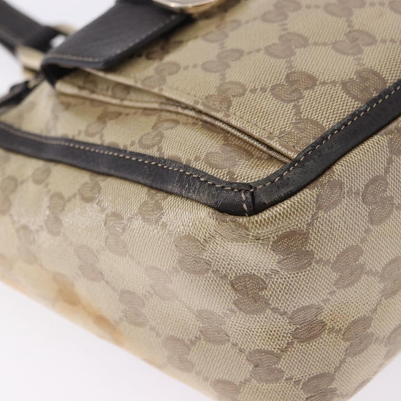 GUCCI GG Crystal Abbey Tote Bag Coated Canvas Outlet Beige 268639 Auth 200647