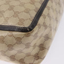 GUCCI GG Crystal Abbey Tote Bag Coated Canvas Outlet Beige 268639 Auth 200647-17