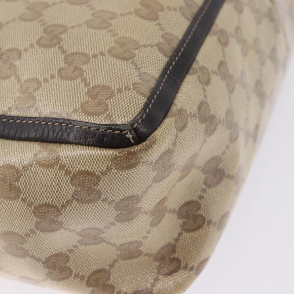 GUCCI GG Crystal Abbey Tote Bag Coated Canvas Outlet Beige 268639 Auth 200647