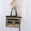 GUCCI GG Crystal Abbey Tote Bag Coated Canvas Outlet Beige 268639 Auth 200647-26