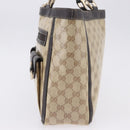 GUCCI GG Crystal Abbey Tote Bag Coated Canvas Outlet Beige 268639 Auth 200647-3