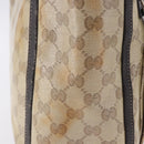 GUCCI GG Crystal Abbey Tote Bag Coated Canvas Outlet Beige 268639 Auth 200647-5