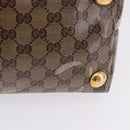 GUCCI GG crystal Histeria Tote Bag Coated Canvas Beige Gold 207285 Auth 200648-13