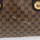 GUCCI GG crystal Histeria Tote Bag Coated Canvas Beige Gold 207285 Auth 200648-5