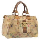 LOUIS VUITTON Monogram Multicolor Speedy 30 Hand Bag White M92643 LV Auth 200653-1