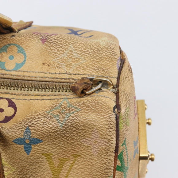 LOUIS VUITTON Monogram Multicolor Speedy 30 Hand Bag White M92643 LV Auth 200653