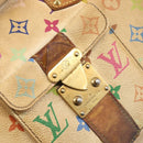 LOUIS VUITTON Monogram Multicolor Speedy 30 Hand Bag White M92643 LV Auth 200653-21