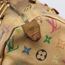 LOUIS VUITTON Monogram Multicolor Speedy 30 Hand Bag White M92643 LV Auth 200653-22