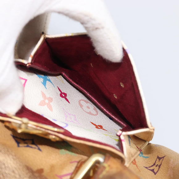 LOUIS VUITTON Monogram Multicolor Speedy 30 Hand Bag White M92643 LV Auth 200653