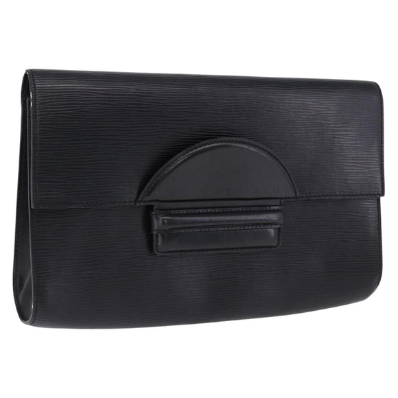 LOUIS VUITTON Epi Chaillot Clutch Bag Black M52542 LV Auth 200655