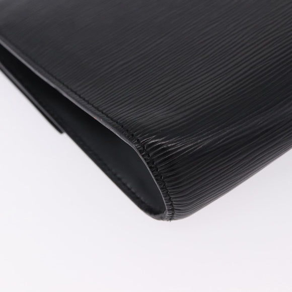 LOUIS VUITTON Epi Chaillot Clutch Bag Black M52542 LV Auth 200655