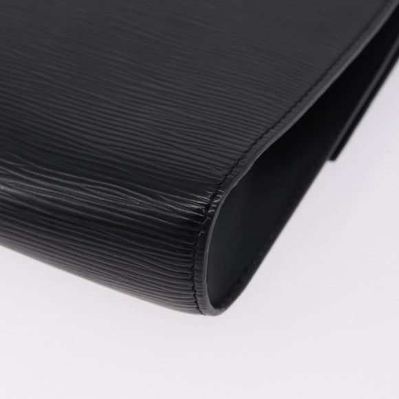 LOUIS VUITTON Epi Chaillot Clutch Bag Black M52542 LV Auth 200655