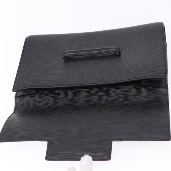 LOUIS VUITTON Epi Chaillot Clutch Bag Black M52542 LV Auth 200655