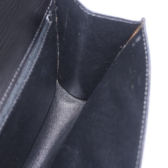 LOUIS VUITTON Epi Chaillot Clutch Bag Black M52542 LV Auth 200655
