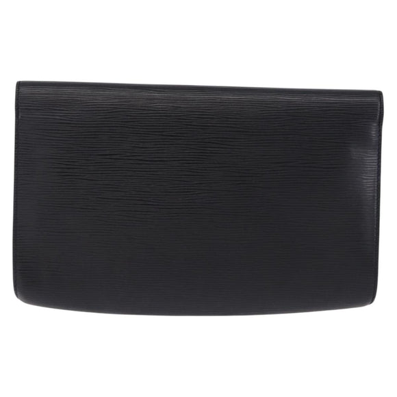 LOUIS VUITTON Epi Chaillot Clutch Bag Black M52542 LV Auth 200655