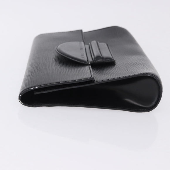 LOUIS VUITTON Epi Chaillot Clutch Bag Black M52542 LV Auth 200655