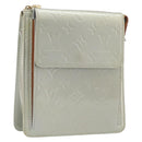 LOUIS VUITTON Monogram Vernis Motto Accessory Pouch Gris M91030 LV Auth 200656-1