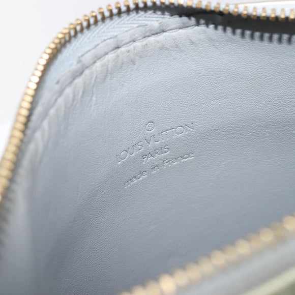 LOUIS VUITTON Monogram Vernis Motto Accessory Pouch Gris M91030 LV Auth 200656