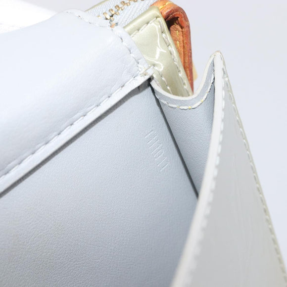 LOUIS VUITTON Monogram Vernis Motto Accessory Pouch Gris M91030 LV Auth 200656