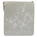 LOUIS VUITTON Monogram Vernis Motto Accessory Pouch Gris M91030 LV Auth 200656-2