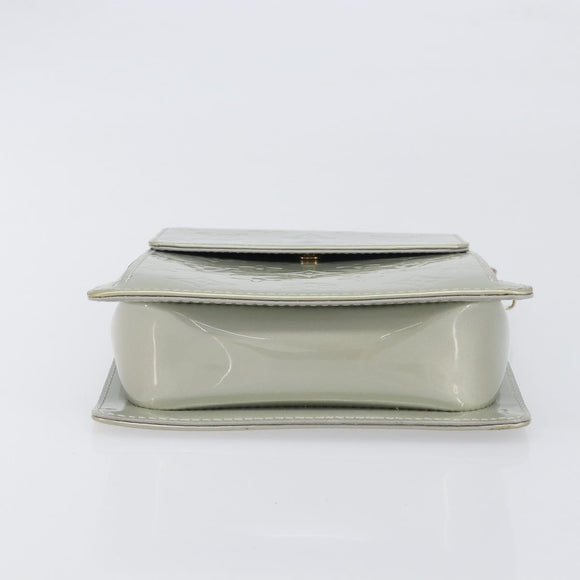 LOUIS VUITTON Monogram Vernis Motto Accessory Pouch Gris M91030 LV Auth 200656